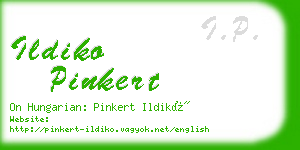 ildiko pinkert business card